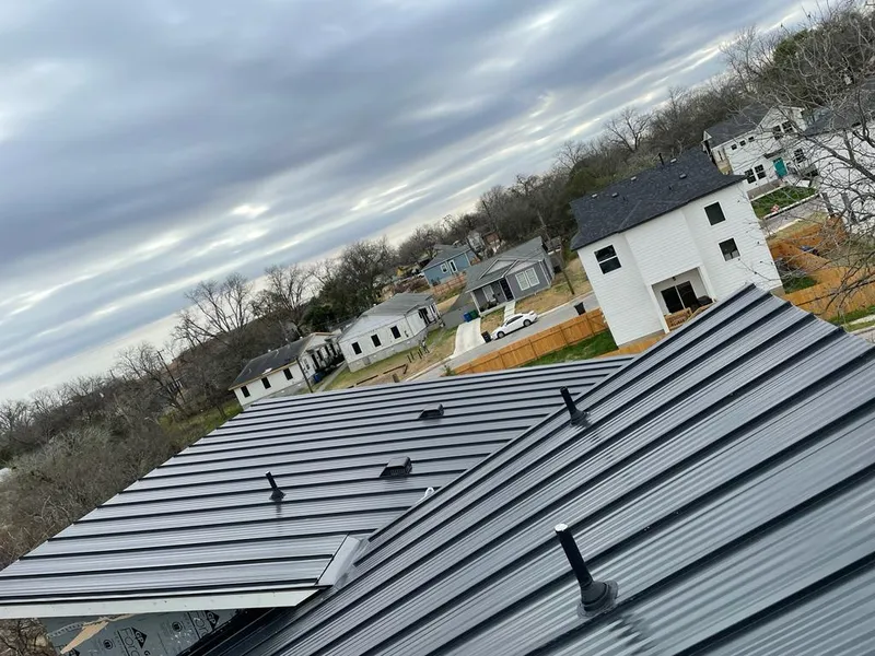 Standing seam metal roof panels with vents for Skylight Repair in Wayne